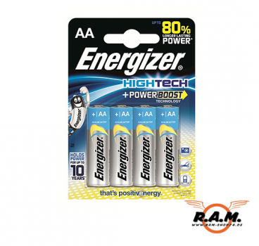 Energizer AA Hightech Power Boost Alkaline Mignon 4er Pack