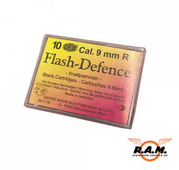 WADIE Flash Defence 9mm R, 10 Stück, für Revolver