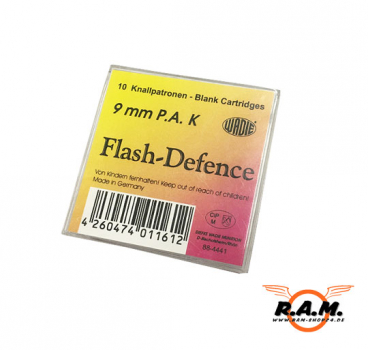 WADIE Flash Defence Platzpatronen 9mm P.A.K,  10 Stück