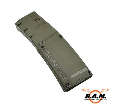 HERA H3L PRO Magazin für AR15 & Clone, OD-Green, 10 Schuss