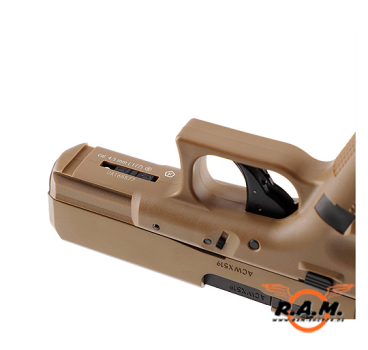 CO2 Blowback Luftpistole Glock 19X 4.5mm (.177) BB Coyote