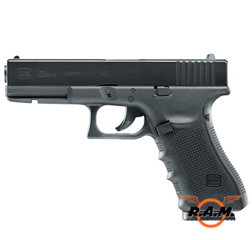 Softairpistole Glock 22 Gen4, 6mm BB, schwarz