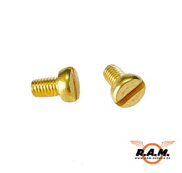 Colt SAA Griffschalen Schrauben veredelt "Messing / Gold" 2er Pack