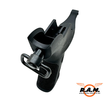 Preview: APS M4 Pistolen Griff mit QD Sling Mount und Stippling, schwarz