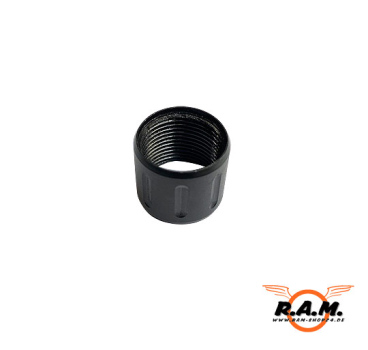 Stahl Gewindeschutz 15x1 Custom Black für HDP50 & HDR50 Tuning Lauf