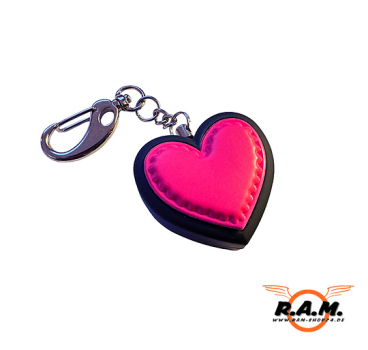 Schrillalarm Herz, schwarz /pink (max. 120db)