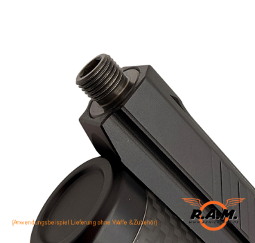 Preview: SD-Adapter Huben GK1 – 1/2" UNF-20 | Alu eloxiert | HARCORE ASSAULT