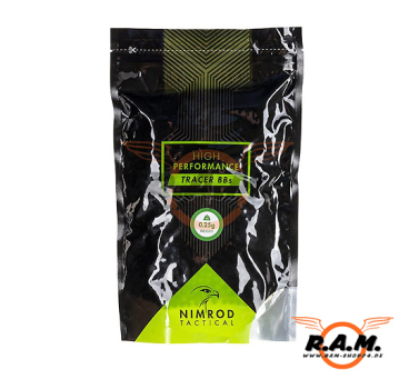 Nimrod 0.25g Tracer BB Professional Performance 4000rds