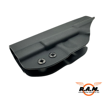 Preview: Glock IWB Kydex Holster mit Clip Glock 17, 19, 19x, 26, 32, 44, 45 (Gen. 1-5)