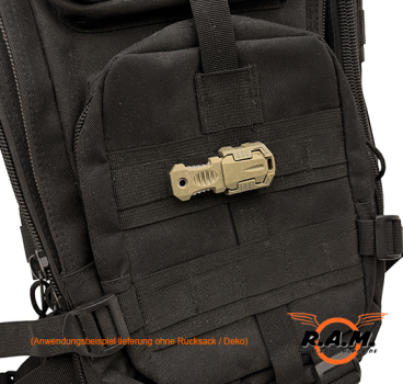 Preview: MOLLE Quick Release Knife Mini  – kompakt & taktisch / MOLLE-Messer, oliv