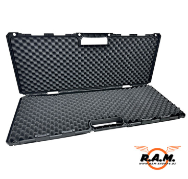 Preview: robuster Waffenkoffer, 120cm x 34,5cm x 12,5cm, schwarz