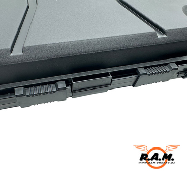 robuster Waffenkoffer, 88cm x 36,5cm x 11cm, schwarz