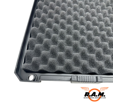robuster Waffenkoffer, 120cm x 34,5cm x 12,5cm, schwarz