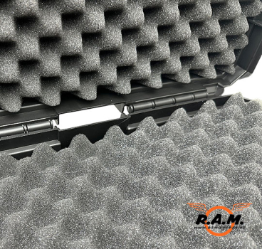 robuster Waffenkoffer, 88cm x 36,5cm x 11cm, schwarz