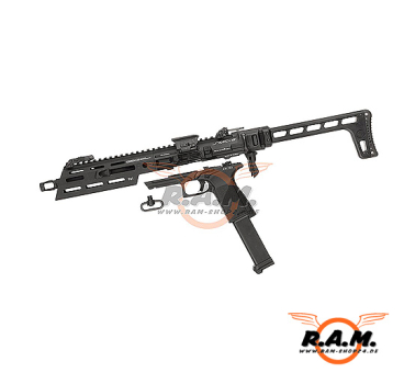 Airsoftgewehr G&G SMC9 Metall Version, GBB, Semi, schwarz