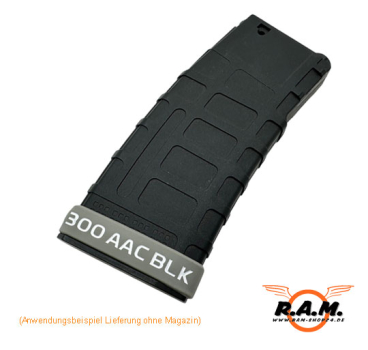 Magazinmarkierungsband 300 Blackout / 7.62x35 foliage / weiss