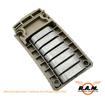 HERA H3L PRO Magazin für AR15 & Clone, tan, 10 Schuss