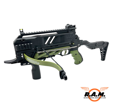 Repetierarmbrust Sobek schwarz/grün 7 Schuss 80 lbs inkl. Bolzen