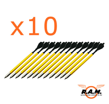 6,5 inch Aluminium Bolzen 10 Stück für MK-TCS3 Sobek Pistolenarmbrust