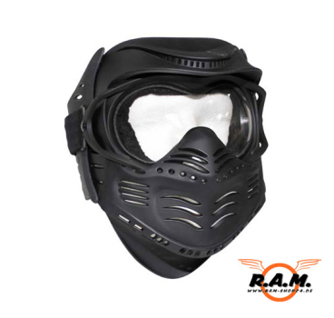 Gesichtsschutzmaske, "Fight", schwarz