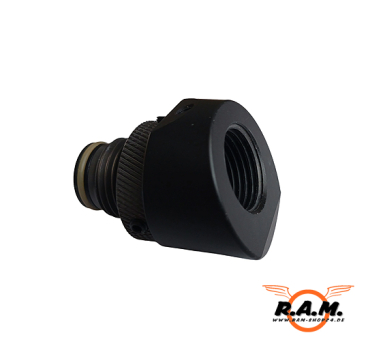 MILSIG MCCA Angled ASA Adapter – Mask Clearance & CO₂ Antifreeze, schwarz
