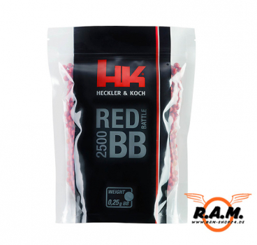 Heckler & Koch Red Battle BBs, 0,25g, 2500 Stück (Nachfüllpack)