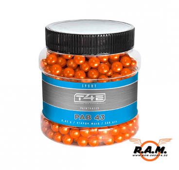 Umarex Cal. 0.43 Paintballs , 500 Stück, orange (PAB43) **BIO**