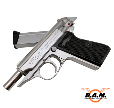Walther PPK/S Silber GBB Airsoft Pistole 6 mm BB – Vollmetall