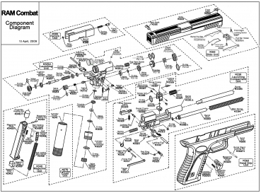 Feder für RAM Combat original APS #M3233