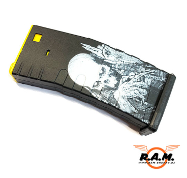 300 Schuss M4 M16 Softair Magazin Sensenmann / Reaper