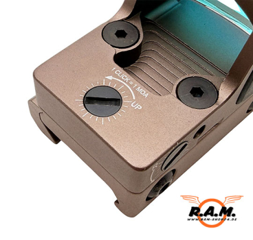 RMR verstellbares Red Dot LED in Desert - passend zur SOLIDCORE G-Mount