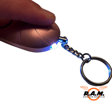Preview: Taschenalarm inkl. LED rosé, max. 120dB