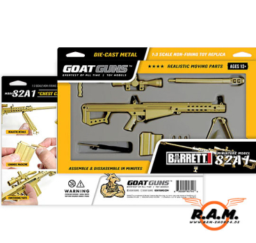 GOATGUNS Modell - Barrett 82A1 cal. .50, gold (Set)