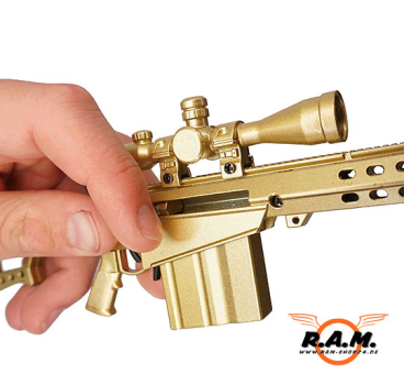 GOATGUNS Modell - Barrett 82A1 cal. .50, gold (Set)