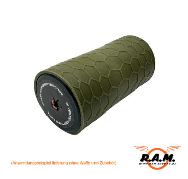 Schalldämpfer Cover / Absorber für SOLIDCORE F-Dämpfer 0.43 & 0.50 Oliv