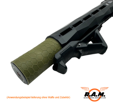 Preview: Schalldämpfer Cover / Absorber für SOLIDCORE F-Dämpfer 0.43 & 0.50 Oliv