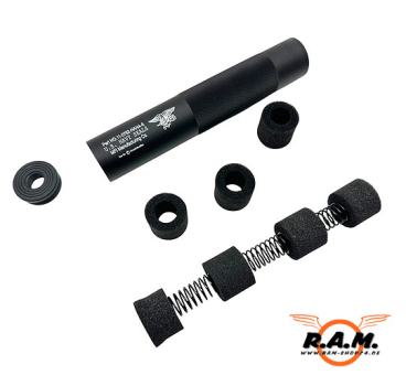 F-Schalldämpfer Multicaliber 4.5mm, 5.5mm, 6mm BB, 6.35mm, 7.62mm, 9mm, 0.43 (NUR Co2 & LUFTDRUCKWAFFEN)