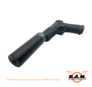 Tracer im Schalldämpfer Style 130mm für 6mm & Gelblaster