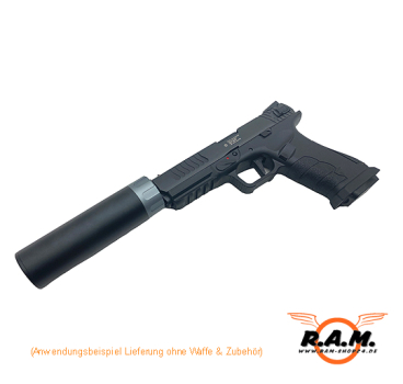 Tracer im Schalldämpfer Style 130mm für 6mm & Gelblaster