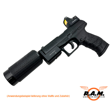 Schalldämpfer Cover / Absorber für SOLIDCORE F-Dämpfer 0.43 & 0.50 schwarz