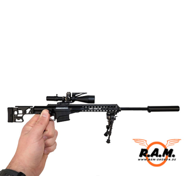 GOATGUNS Modell - Barrett MRAD (Schwarz) (Set)