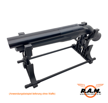 Waffenständer verstellbar DELUXE schwarz für alle Langwaffen