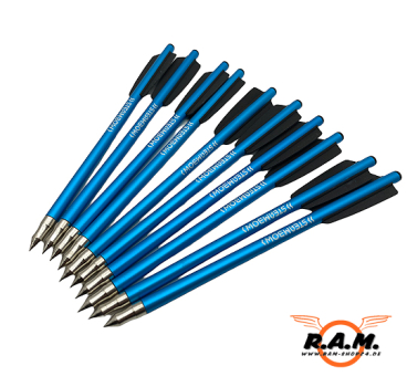STEAMBOW Alu-Übungspfeile, 10er Pack, blau