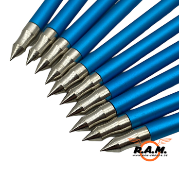 STEAMBOW Alu-Übungspfeile, 10er Pack, blau
