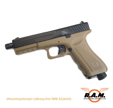 RAM COMBAT Präzisions Stahl Tuninglauf mit Schalldämpfergewinde