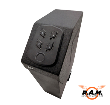 Biometrischer Waffentresor für 1 Pistole – Fingerabdruck | PIN | Schlüssel | Wandmontage