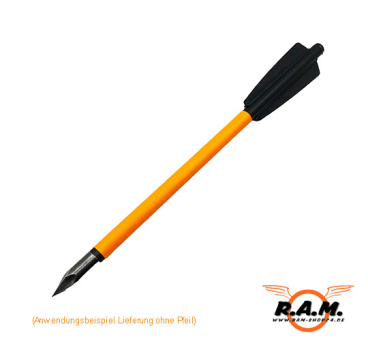 Pfeil / Bolzen / Arrow Wrap Neon Orange 12 Stück