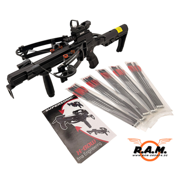 X-BOW FMA Supersonic REV XLULTIMATE HARDCORE EDITION plus Red Dot und 25 Pfeile