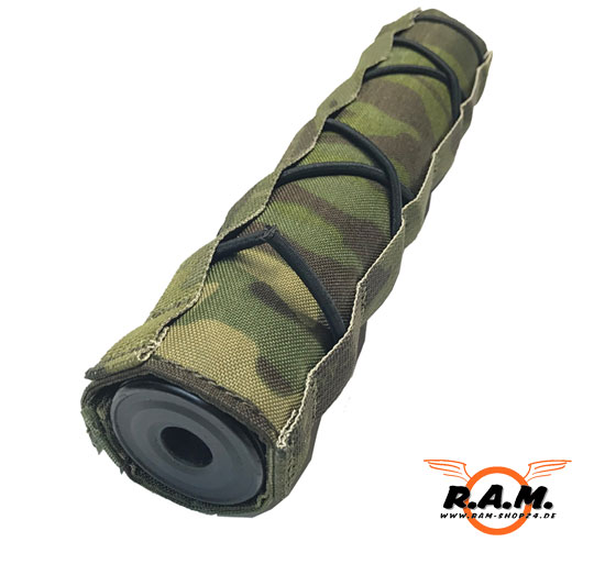 Schalldämpfer universal Cover bis ca 35mm SOLIDCORE Tropen Multicam 