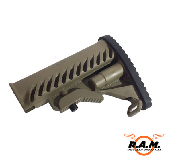 M4 Combat Hinterschaft SOLIDCORE für M4 / M16 und alle R-tubes Farbe TAN